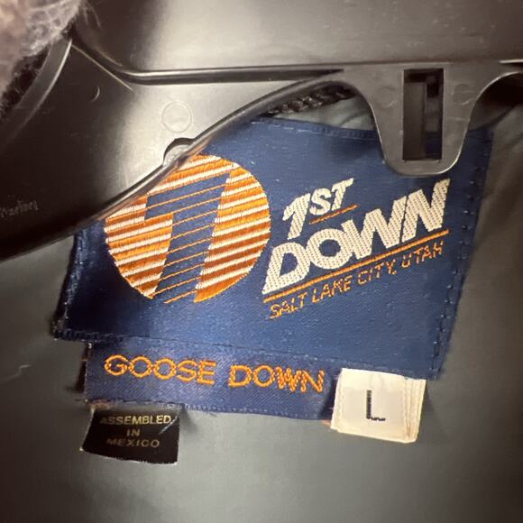 1st Down Jacket Coat Large Men’s Goose Down Red - Picture 7 of 12